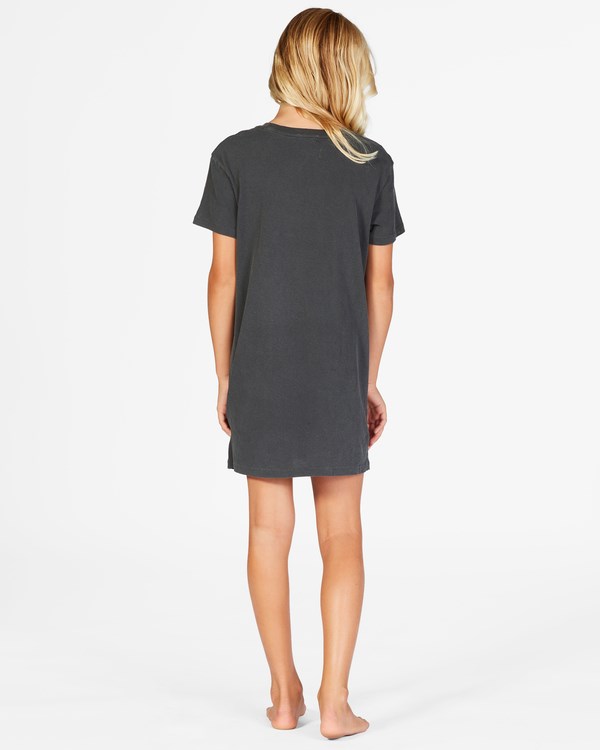 Billabong Keep It Beachy T-Shirt Šaty Černé | ABUCKX-851