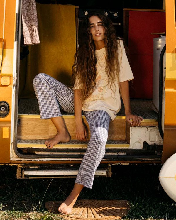 Billabong Keep It Rovný High-Waisted Knit Pants Riverside | ZMCUSK-826