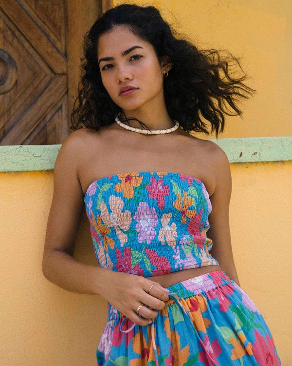 Billabong Keep It Simple Crop Top Multi | WEDNKI-269