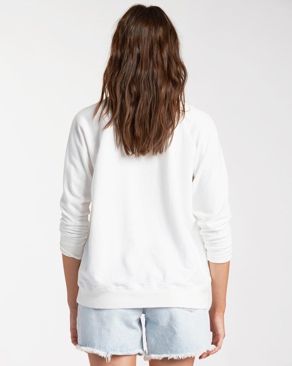 Billabong Keep Tryin' Crewneck Sweatshirt Salt Crystal | FEJWGH-482