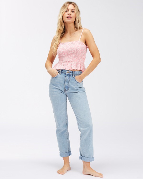 Billabong Keep Your Cool Crop Top Růžové | FRACWO-541