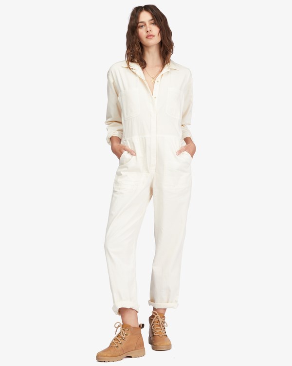 Billabong Keepin It Real Jumpsuit Bílé | DLAITQ-208