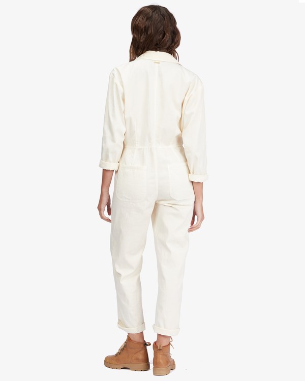 Billabong Keepin It Real Jumpsuit Bílé | DLAITQ-208