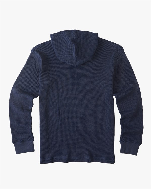 Billabong Keystone Pullover Thermal Hoodie Tmavě Blankyt | AYVBHC-036