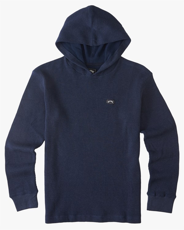 Billabong Keystone Pullover Thermal Hoodie Tmavě Blankyt | AYVBHC-036