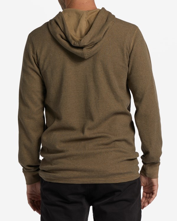 Billabong Keystone Pullover Thermal Hoodie Gravel | FDPVTQ-021