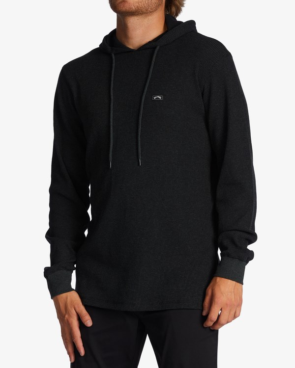 Billabong Keystone Pullover Thermal Hoodie Černé | MXVTKG-058