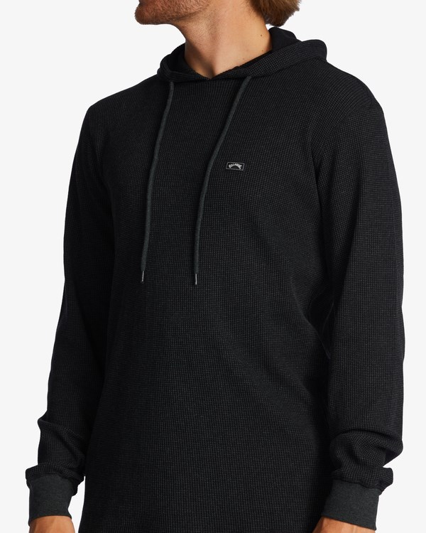 Billabong Keystone Pullover Thermal Hoodie Černé | MXVTKG-058