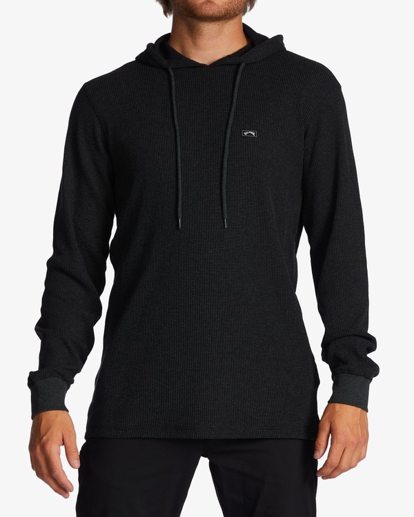 Billabong Keystone Pullover Thermal Hoodie Černé | MXVTKG-058