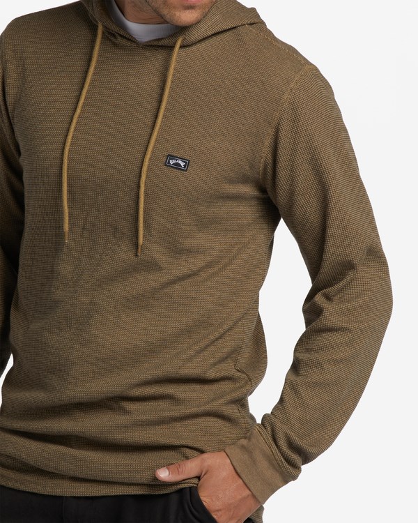 Billabong Keystone Pullover Thermal Hoodie Gravel | PKQXYC-479