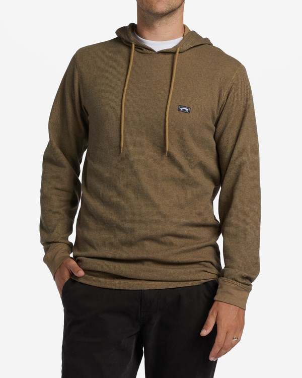 Billabong Keystone Pullover Thermal Hoodie Gravel | PKQXYC-479