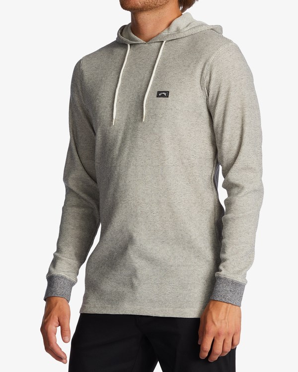 Billabong Keystone Pullover Thermal Hoodie Oatmeal | SKRXCQ-319