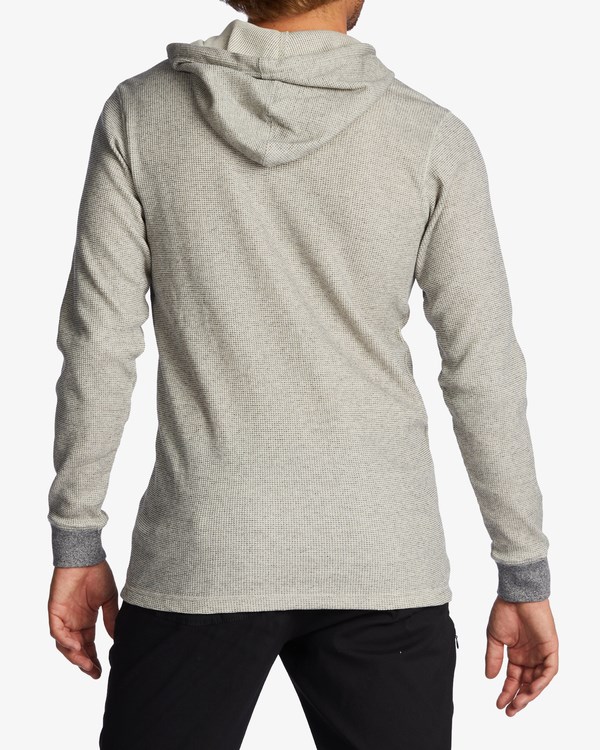 Billabong Keystone Pullover Thermal Hoodie Oatmeal | SKRXCQ-319