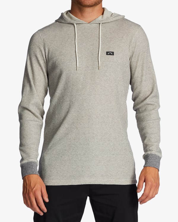 Billabong Keystone Pullover Thermal Hoodie Oatmeal | SKRXCQ-319