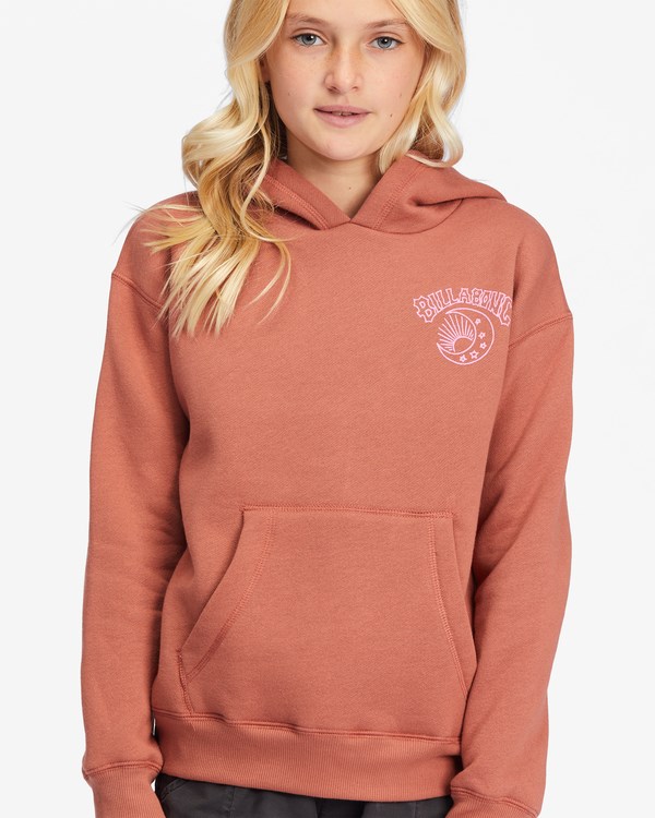 Billabong Kiss The Moon Grafická Hoodie Čokolády | ZUIQVT-417