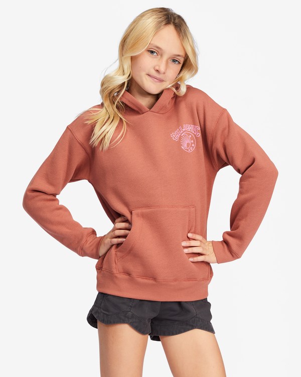 Billabong Kiss The Moon Grafická Hoodie Čokolády | ZUIQVT-417