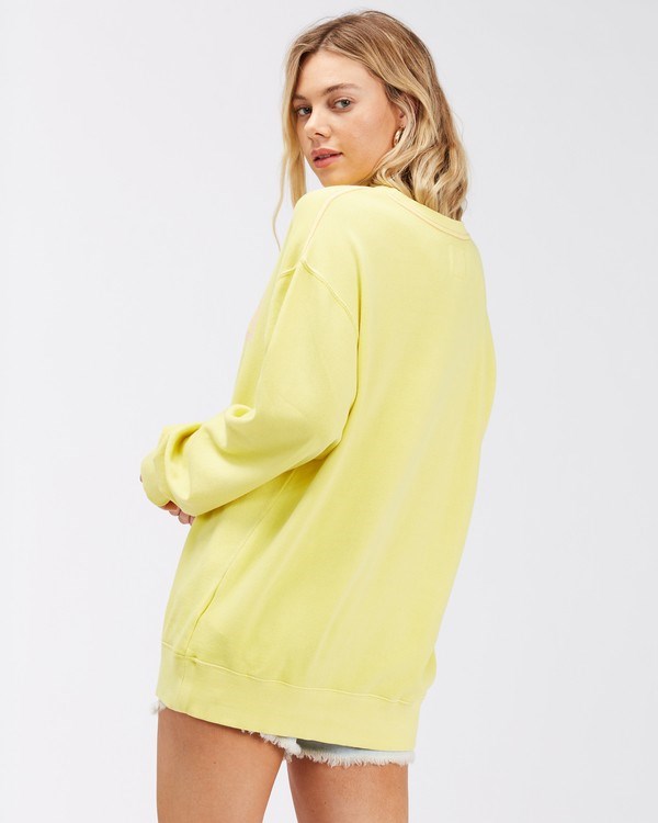 Billabong Kissed By The Sun Crewneck Sweatshirt Citron | QANTBI-261
