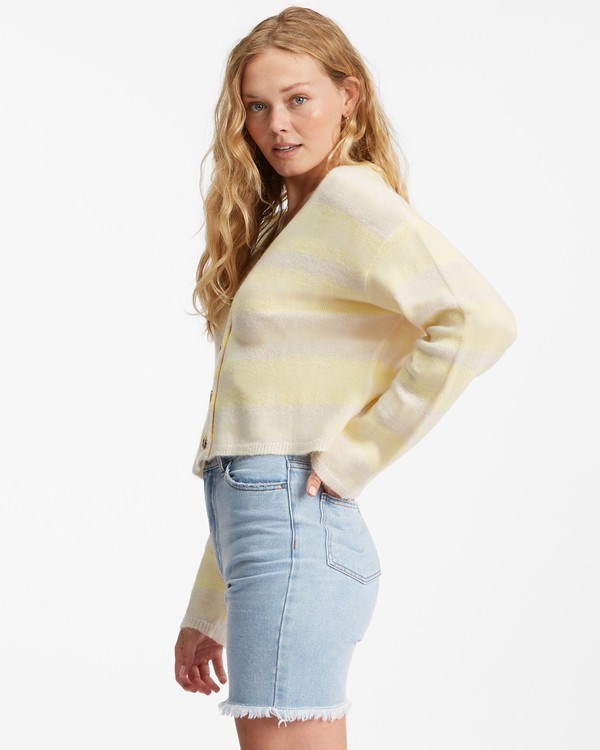 Billabong Krátké N Sweet Cropped Cardigan Svetrové Krém | RLWHKO-780