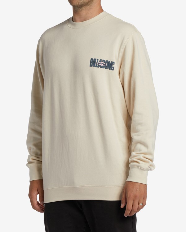 Billabong Krátké Sands Crewneck Sweatshirt Chino | EHMVSO-267