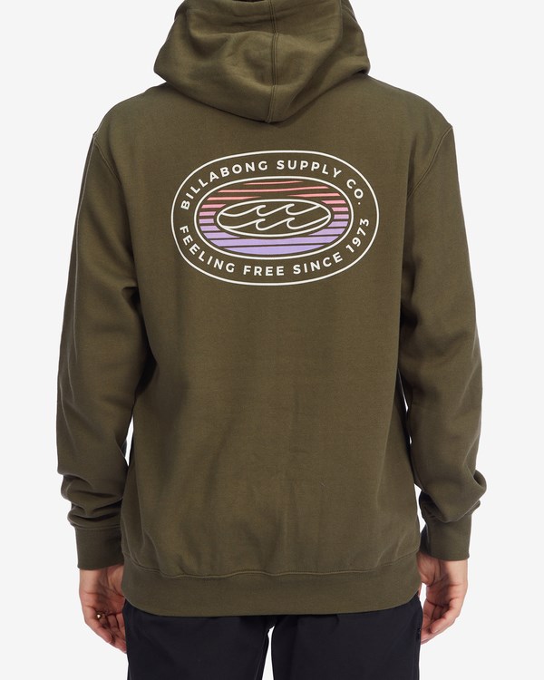 Billabong Krátké Sands Pullover Hoodie Military | SQGYWI-470