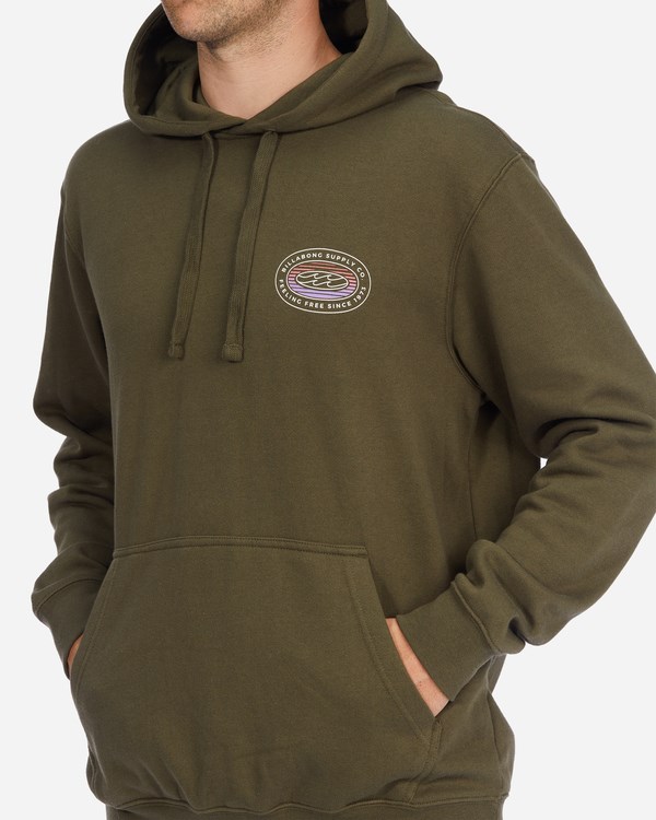 Billabong Krátké Sands Pullover Hoodie Military | SQGYWI-470