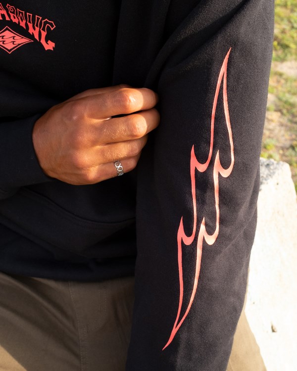 Billabong Krátké Sands Pullover Hoodie Černé | LJEPDF-065
