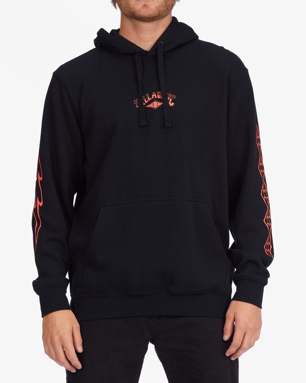 Billabong Krátké Sands Pullover Hoodie Černé | LJEPDF-065