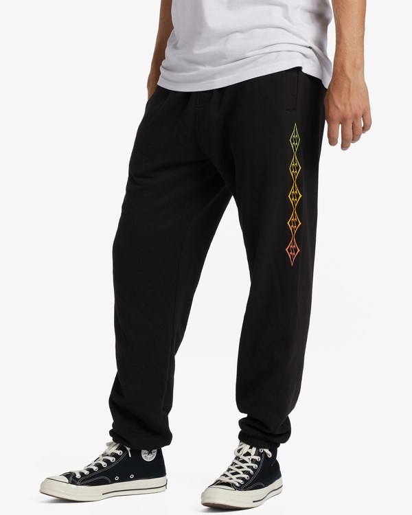 Billabong Krátké Sands Wave Washed Sweatpants Černé | TBENUJ-236