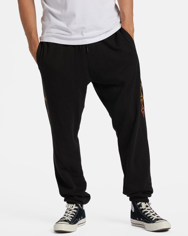 Billabong Krátké Sands Wave Washed Sweatpants Černé | TBENUJ-236