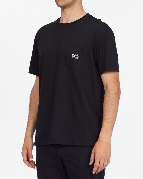 Billabong Labels Pocket T-Shirt Černé | NZPWID-208