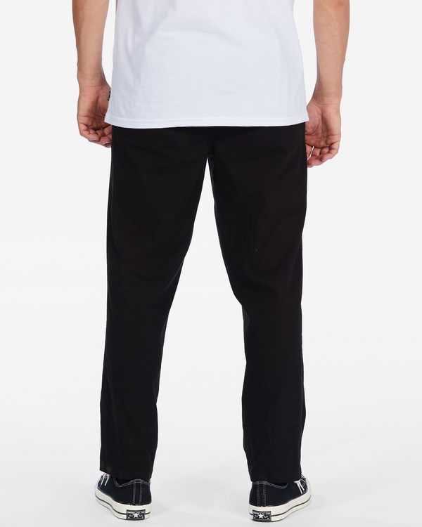 Billabong Larry Elastic Beach Pants Černé | ZRSNCT-913