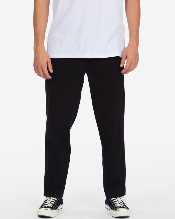 Billabong Larry Elastic Beach Pants Černé | ZRSNCT-913