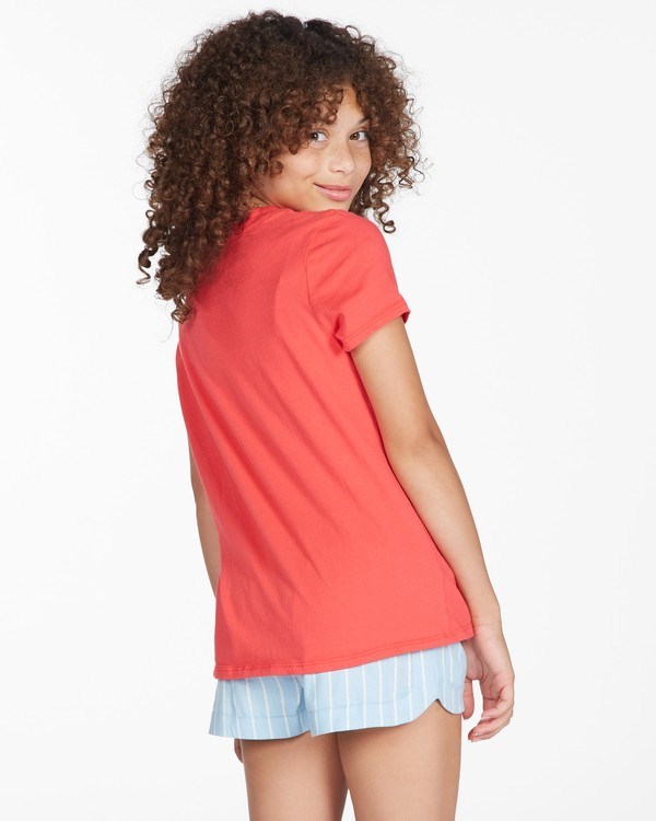 Billabong Lazy Day Boyfriend T-Shirt Fuego | ESQYMV-760