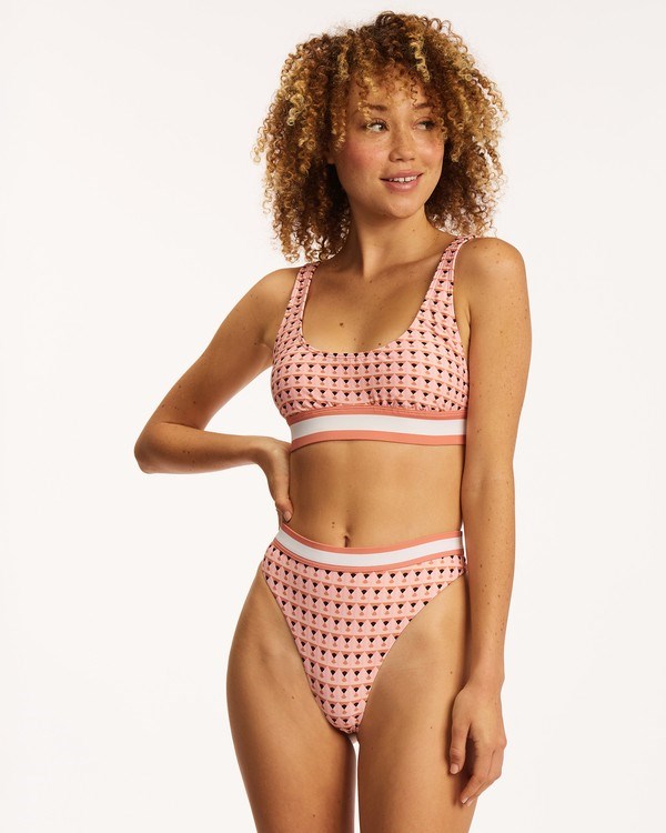 Billabong Let Me Check Maui Maya Bikiny Bottoms Sunstone | RCVUFX-812