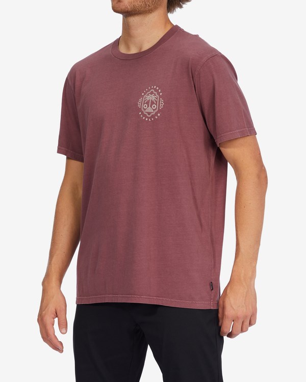 Billabong Light Wave Washed Krátké Sleeve T-Shirt Oxblood | EHATUZ-281
