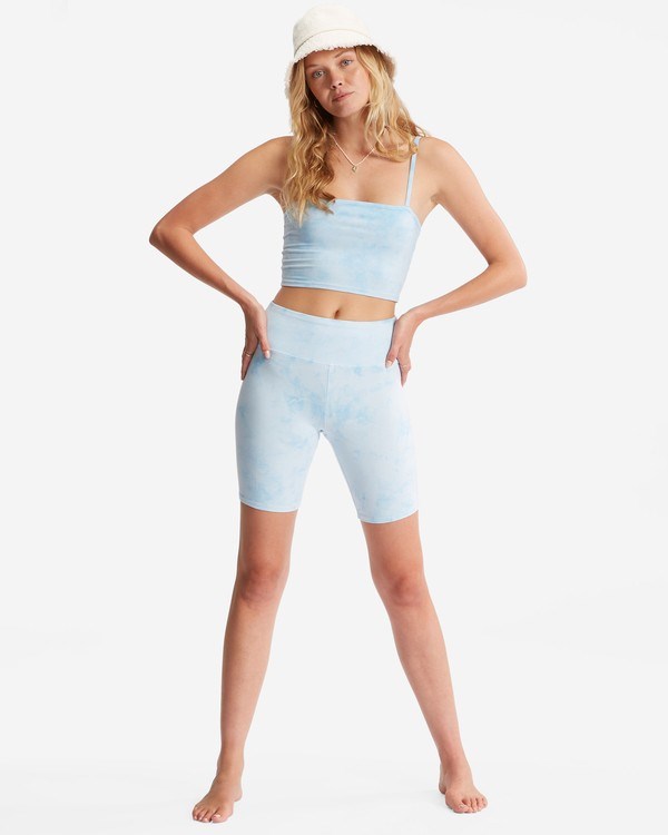 Billabong Little Shores Knit Cami Tank Top Morning Sky | PXUWBR-204
