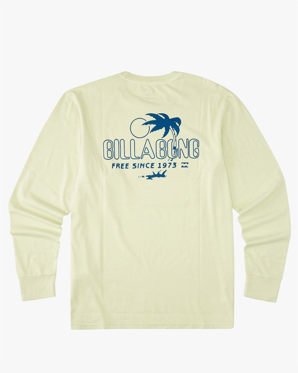 Billabong Lounge Wave Washed Long Sleeve T-Shirt Světle Zelene | SPOWCE-923