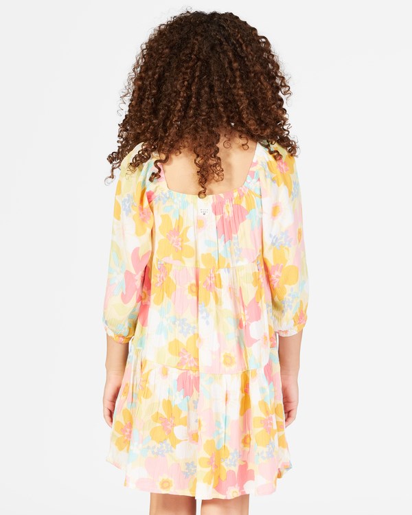 Billabong Love Crush Babydoll Šaty Buttermilk | TNKUZW-795