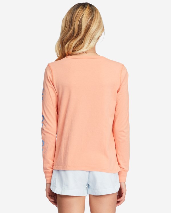 Billabong Love Is All Long Sleeve Grafická Boyfriend T-Shirt Canyon Sunset | UEHYKG-019