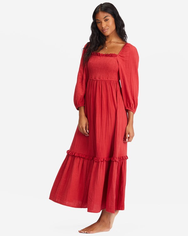 Billabong Magic Hour Midi Šaty Tmavě | LGRPWD-817