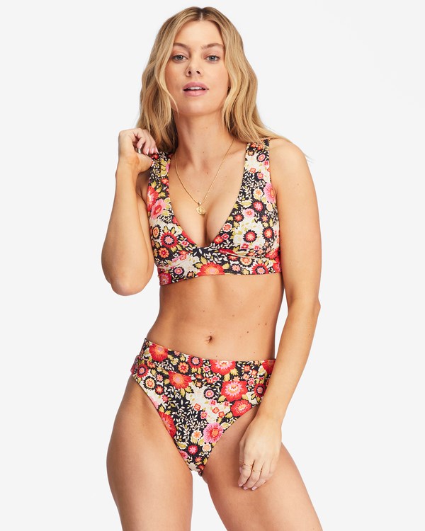 Billabong Magic Hour Plunge Bikiny Top Multi | YPLGQO-825