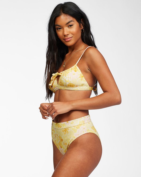 Billabong Make You Mine Rise Bikiny Bottoms Žluté | PZXSTQ-531