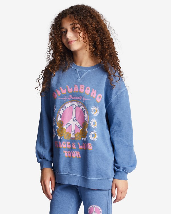 Billabong Making Waves Crewneck Sweatshirt Medium Vintage | WKVRXA-526