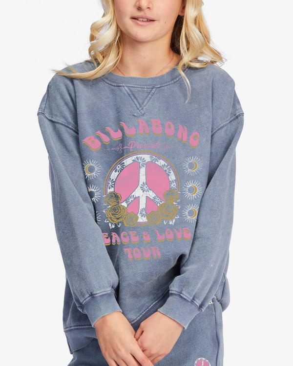 Billabong Making Waves Crewneck Sweatshirt Medium Vintage | WKVRXA-526