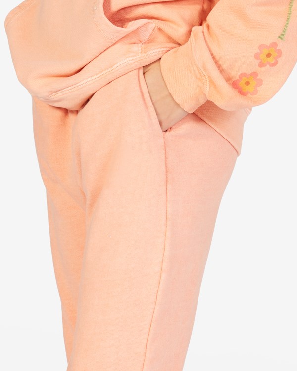 Billabong Making Waves High-Pasem Sweatpants Pretty Peach | NZBEAF-962