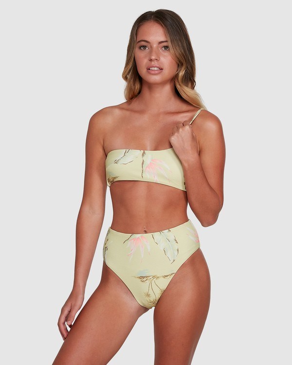 Billabong Maui Babe Hi Maui Rider Bikiny Bottoms Lemongrass | QETZDV-564