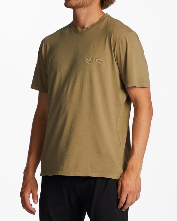 Billabong Mesa Wave Washed Organic Krátké Sleeve T-Shirt Military | FUYSOR-196