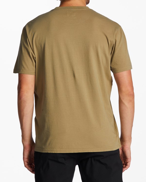 Billabong Mesa Wave Washed Organic Krátké Sleeve T-Shirt Military | FUYSOR-196
