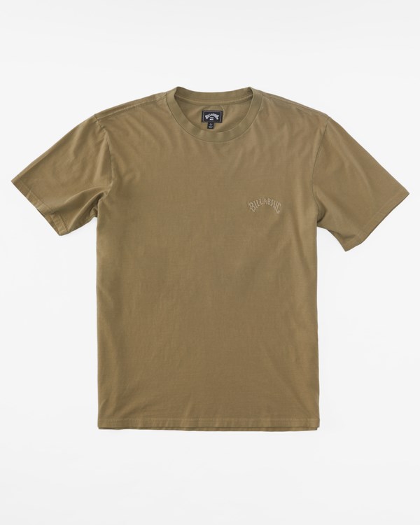 Billabong Mesa Wave Washed Organic Krátké Sleeve T-Shirt Military | FUYSOR-196