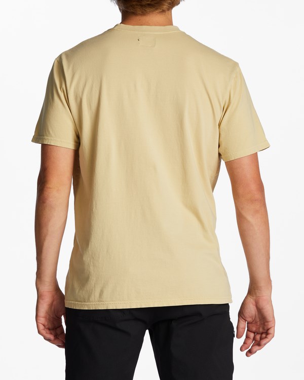 Billabong Mesa Wave Washed Organic Krátké Sleeve T-Shirt Straw | ZIHEPB-372